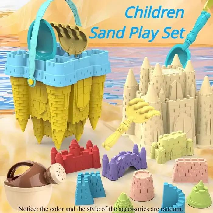 Château de plage seau jouer ensemble de sable jouets cuillère