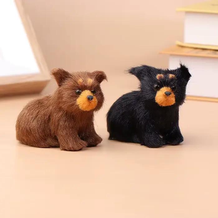 Figurines d'animaux ours brun