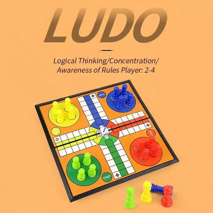 Ludo jeu ensemble jeu de stratégie Interaction des parents avec plateau pliable voyage jeu familial pour jouet de fête jeu de société interactif