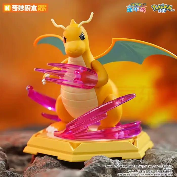 Jouet de construction Keeppley Pokémon Meowth Charizard Gengar Eevee Gardevoir Garchomp Figurine de dessin animé