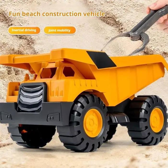 Ensemble de jouets de véhicules de chantier : Modèles d'excavatrice et de camion-benne