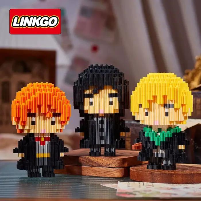 Harry Potter Linkgo blocs de construction film 3D Hermione Ron Dumbledore Snape modèle assemblage Mini brique Figure jouets pour enfant cadeau