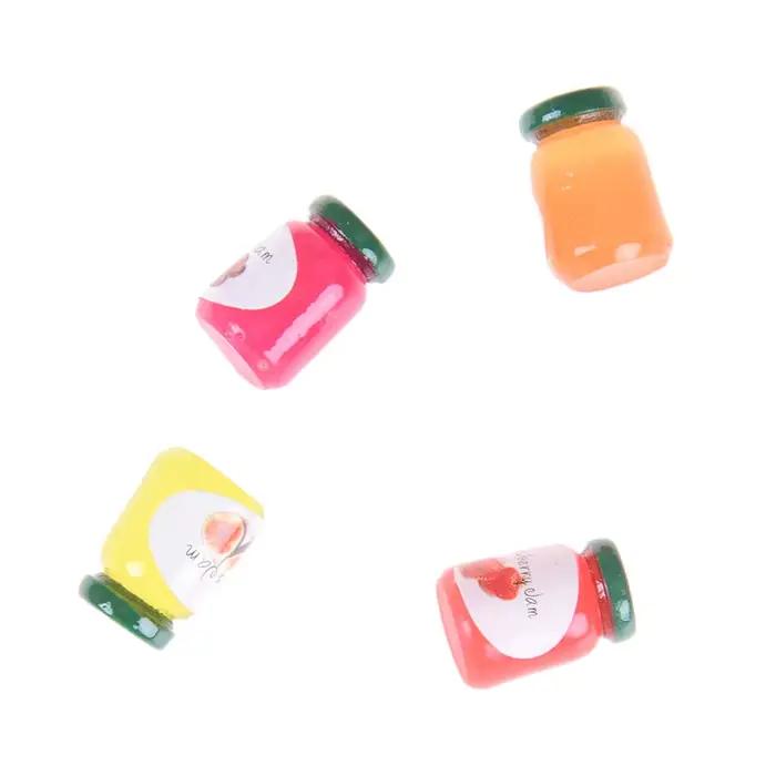 Bouteilles de confiture miniatures pour maison de poupée 1:12