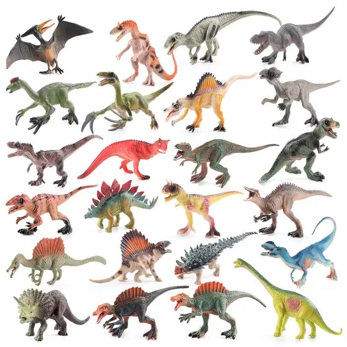 Figurines dinosaures solides modèles créatifs jouets éducatifs pour enfants occasions spéciales activités d'apprentissage et de jeu