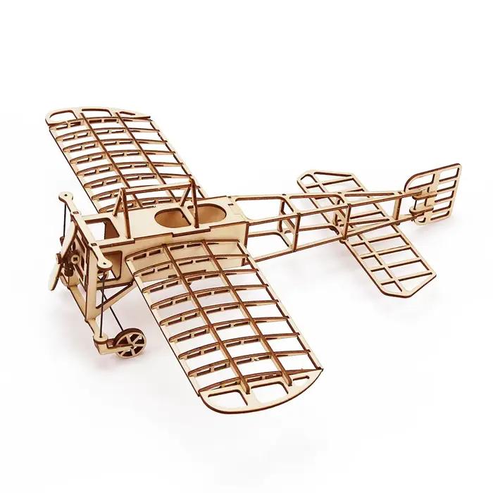 Puzzle d'avion rétro 3d en bois