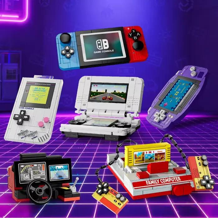MOC City Street View Games Machine Building Blocks Arcade Computer Projector Camera Ski Ball Room Scene Bricks Kids Toys Gifts