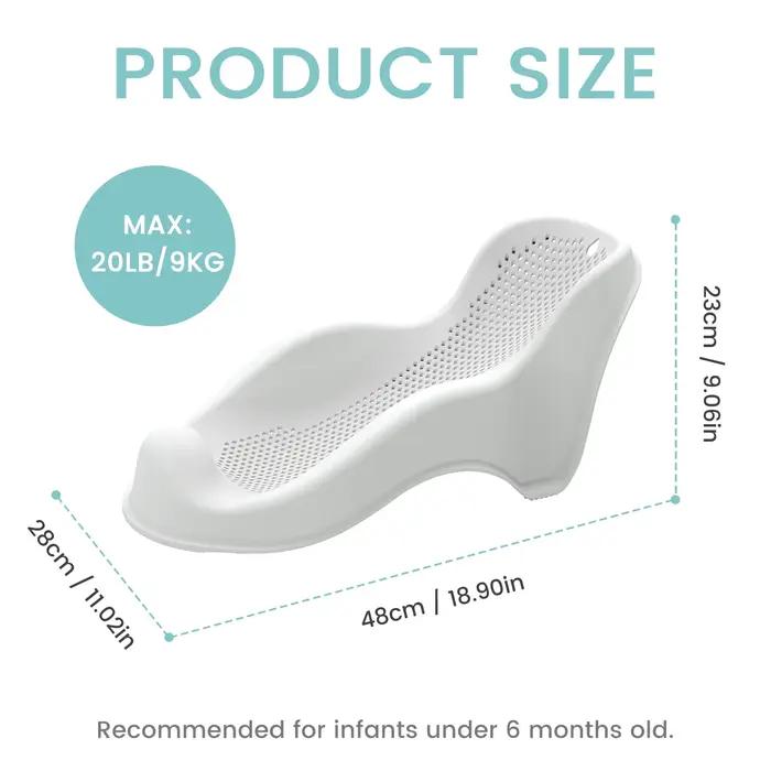 Support de bain doux pour bébés nouveau-nés - Siège de bain ergonomique