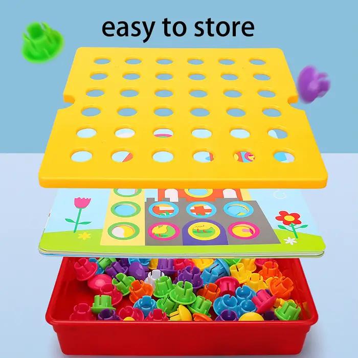 Puzzle à boutons de grandes pièces pour l'éducation de la petite enfance