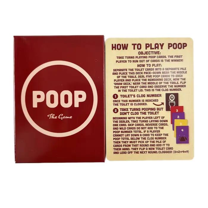 Jeu de cartes poop premier edition jeu de societe pour adultes et familles occasions speciales et soirées amicales