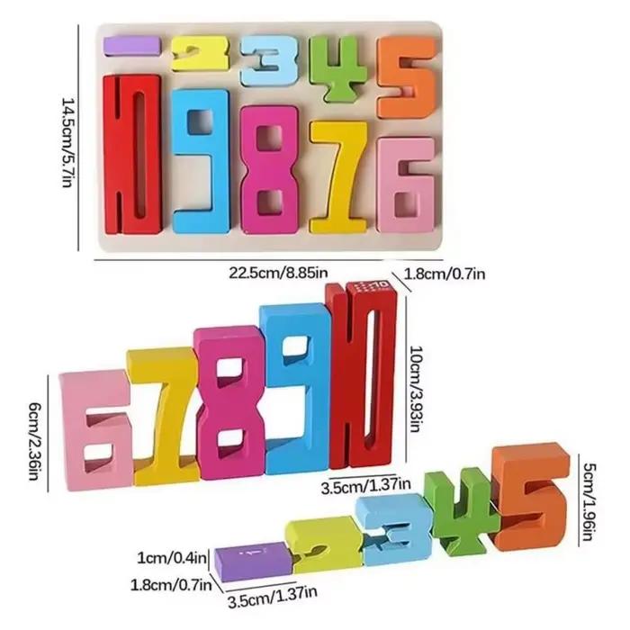 Blocs de construction numériques en plastique jeu d'équilibrage de particules grosses éducatives pour enfant occasion spéciale apprendre jouer assembler