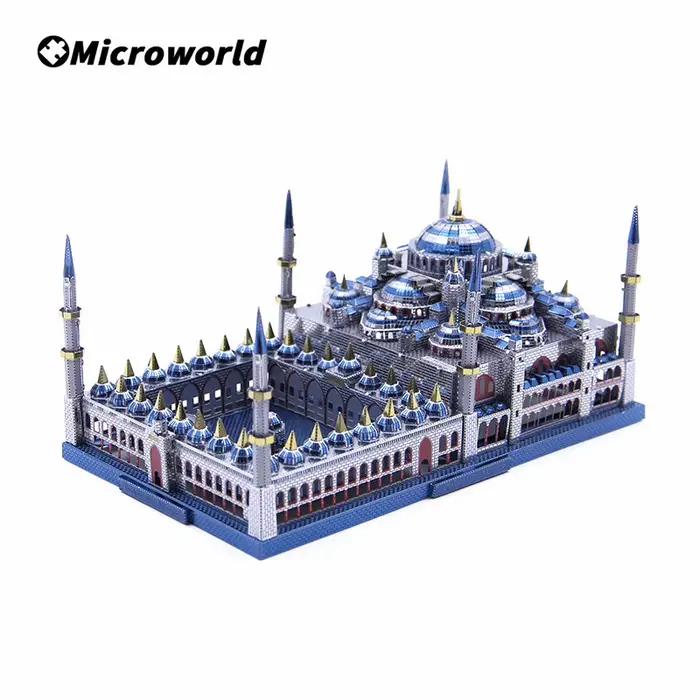 Microworld 3D métal style Puzzles jeux célèbres tour bâtiments modèles bricolage assembler Kit puzzle jouets cadeau d'anniversaire pour adulte