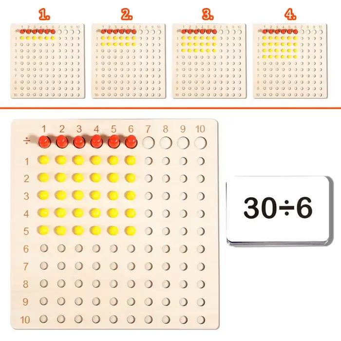Planche d'apprentissage des maths Montessori pour enfant