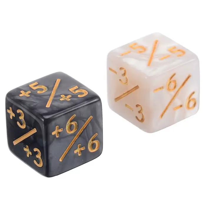 Compteurs de dés pour jeu de table, 10 pièces, négatifs positifs + 1 à 1, amusant