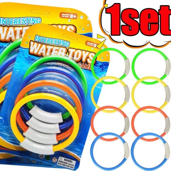Anneaux de plongée coulants, jeux de plongée en piscine, jouets colorés, accessoires de natation, récupération sous-marine, entraînement au développement des compétences