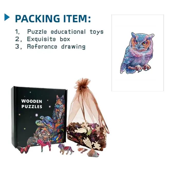 Coquillage Puzzle en bois pour adultes jeu fantaisie océan côtier décor