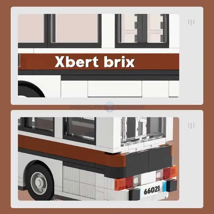 Décennie s de construction de modèle de bus de ville vintage pour enfants