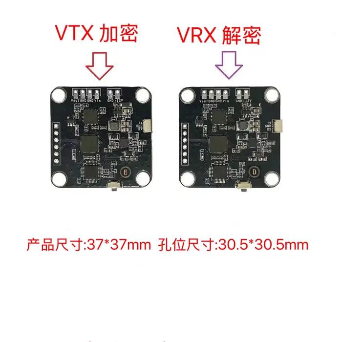 Module de cryptage/décryptage vidéo analogique FPV en temps réel, transmission sécurisée universelle CVBS pour VTX VRX