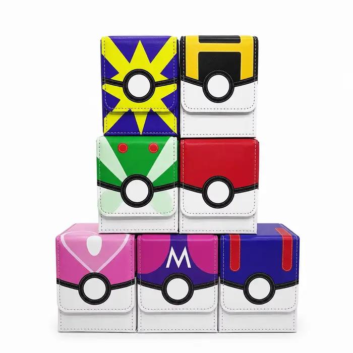 Boîte de rangement pour cartes MTG / Organisateur de jeux de société Pokémon — Boîte de rangement portable pour les decks Commander et les cartes sous étui
