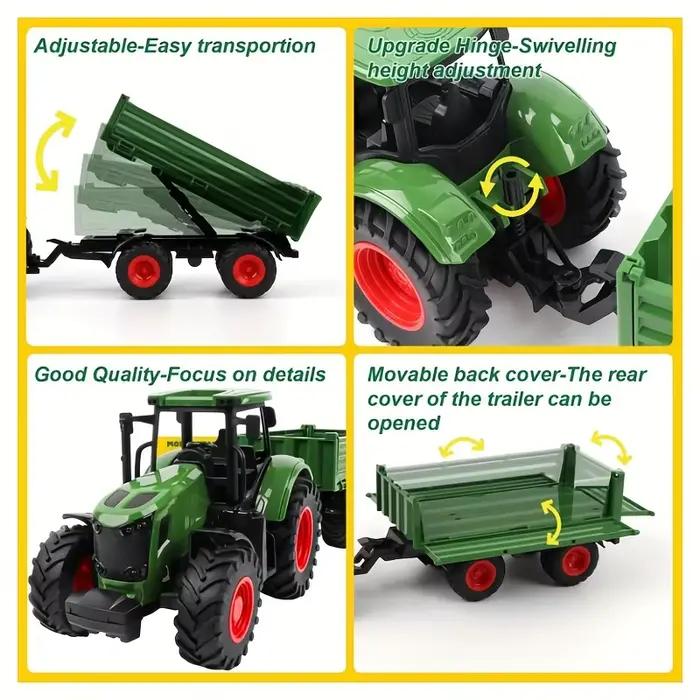 Grand jouet de tracteur agricole de 16