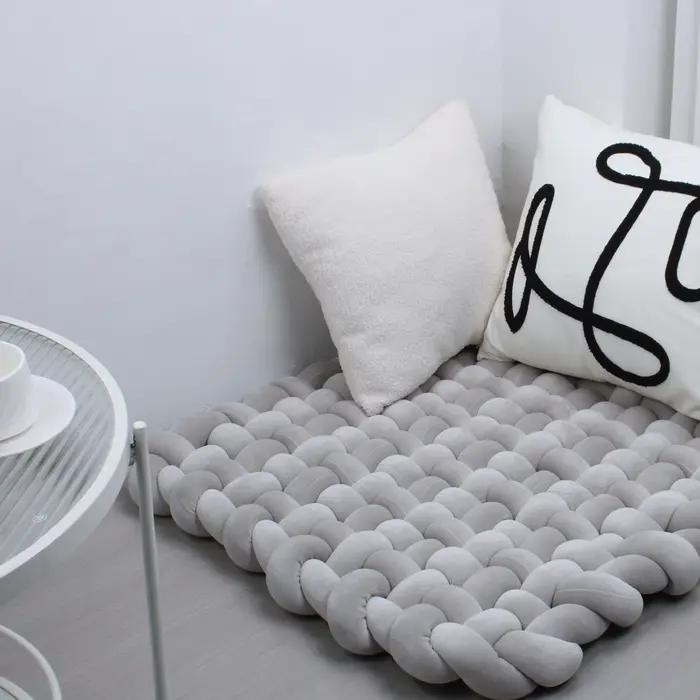 Tapis d'escalade pour bébé 70x80cm matériau polyester coton couleurs argent blanc bleu ciel beige bleu bourgogne brun clair gris ivoire jaune multi or orange rose occassions spéciales maternité développement moteur cognitif