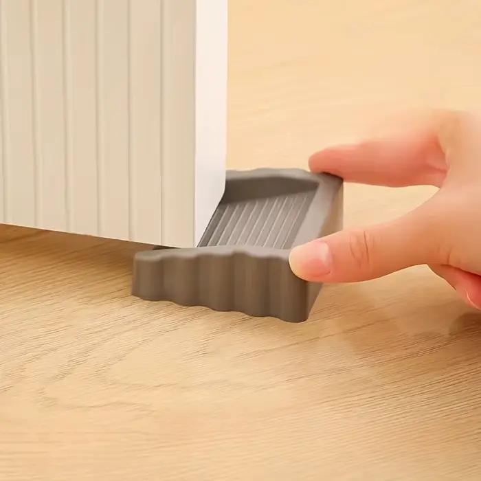 Butoir de porte coupe-vent créatif, cale de porte en plastique finition mate, bloqueur de porte de sécurité pour le bas de la porte, butoir de porte Anti-Collision