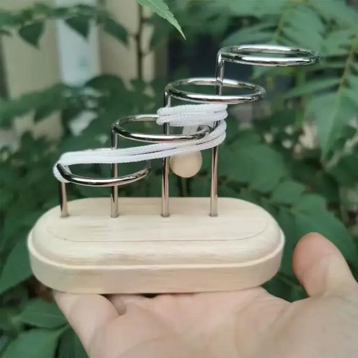 Casse-tête chinois LuBan Lock puzzle 3D forme géométrique bois jeu éducatif pour adultes et enfants occasions spéciales