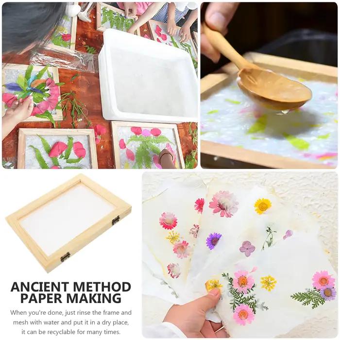 Cadre de fabrication de papier en bois