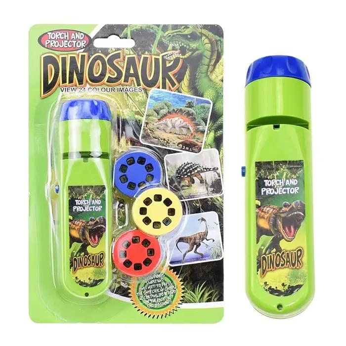 Projecteur d'éducation précoce pour enfants avec projections aléatoires de dinosaures, océans et motifs spatiaux jouet clignotant interactif pour occuper et éduquer les enfants à partir de 14 ans