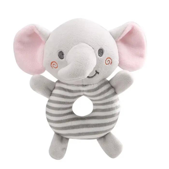 Hochet en peluche pour bébé de 0 à 24 mois