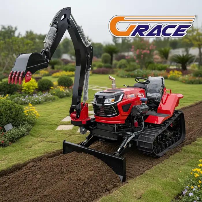 Tracteur à chenilles pour la gestion des champs, machine pratique pour la culture des vergers, livraison gratuite