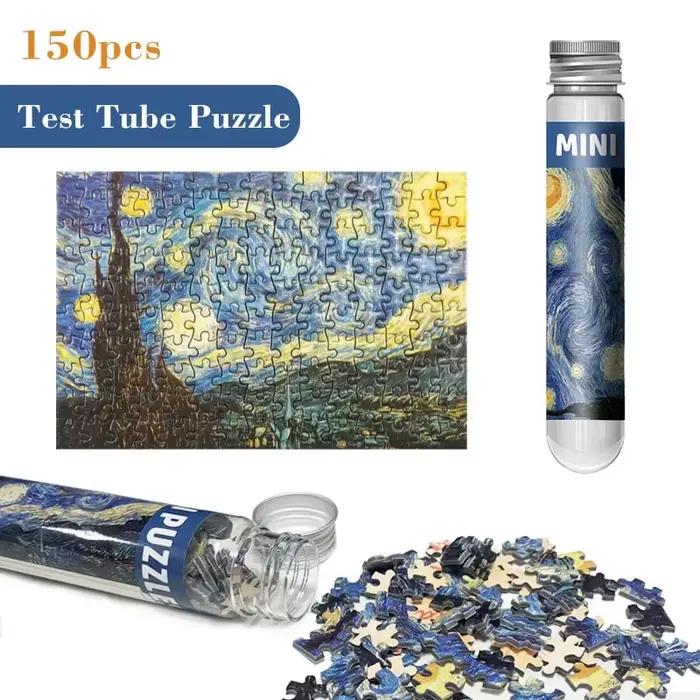 Puzzle dans un tube à essai