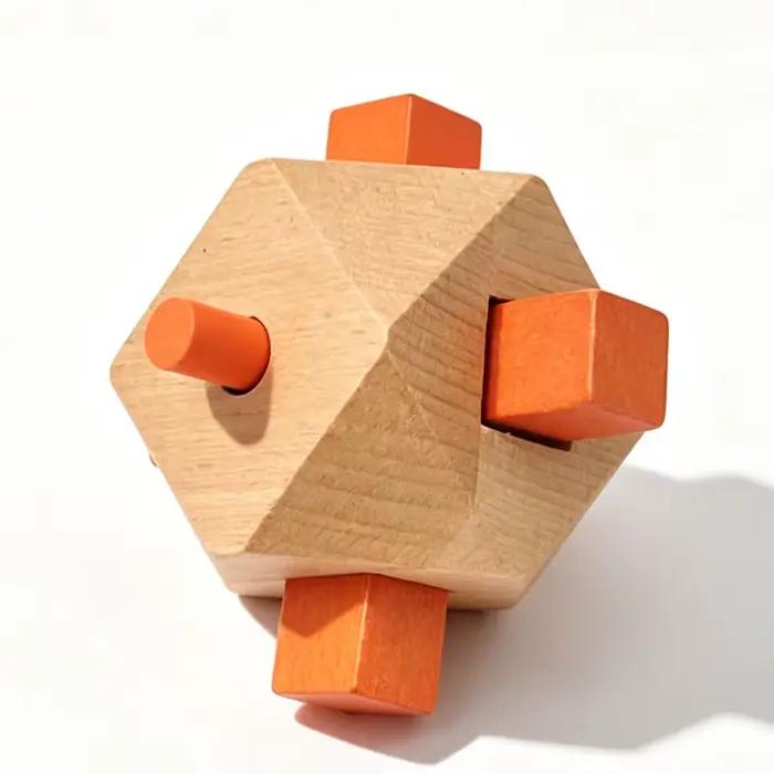 Casse-têtes en bois impossibles pour adultes et enfants – Défi logique et test d'intelligence difficiles – Jouets éducatifs de débrouillage