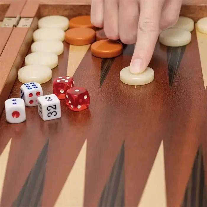 Jeu d'échecs de luxe en bois de 11 à 17 pouces