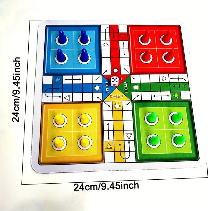 Jeu de Ludo classique, jeu de société interactif multijoueur avec tapis de souris
