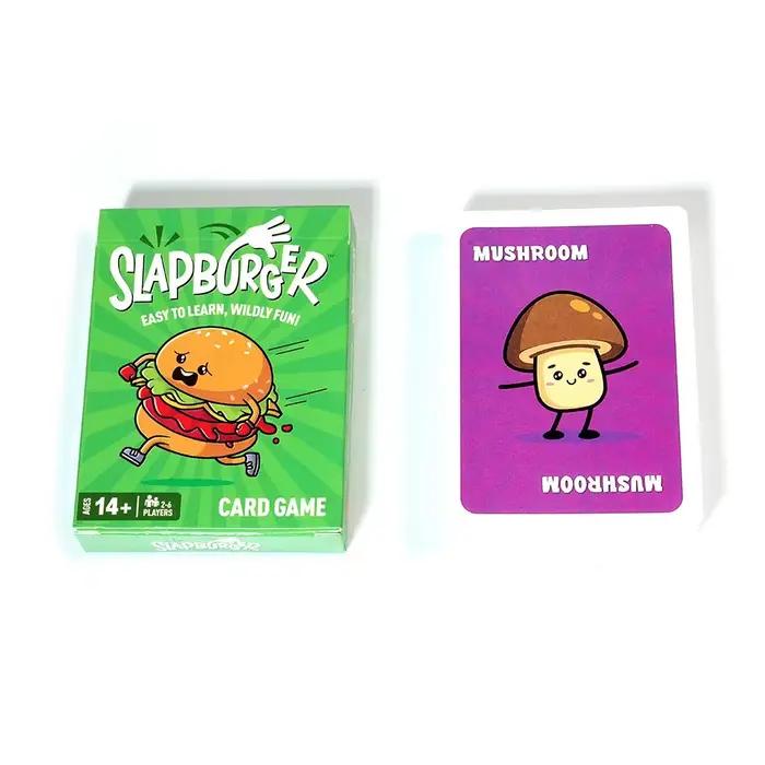 Jeu de cartes Slapburger - Jeu de société familial rapide pour soirées jeux et amis - Jeu