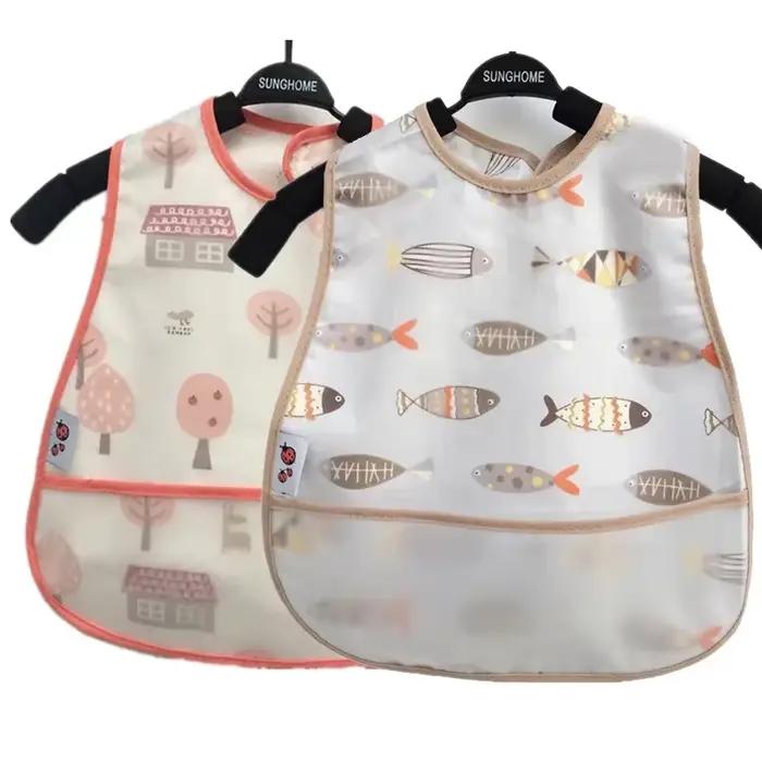 Bavoirs d'Alimentation OligWaterproof à Motif de Dessin Animé pour Bébé