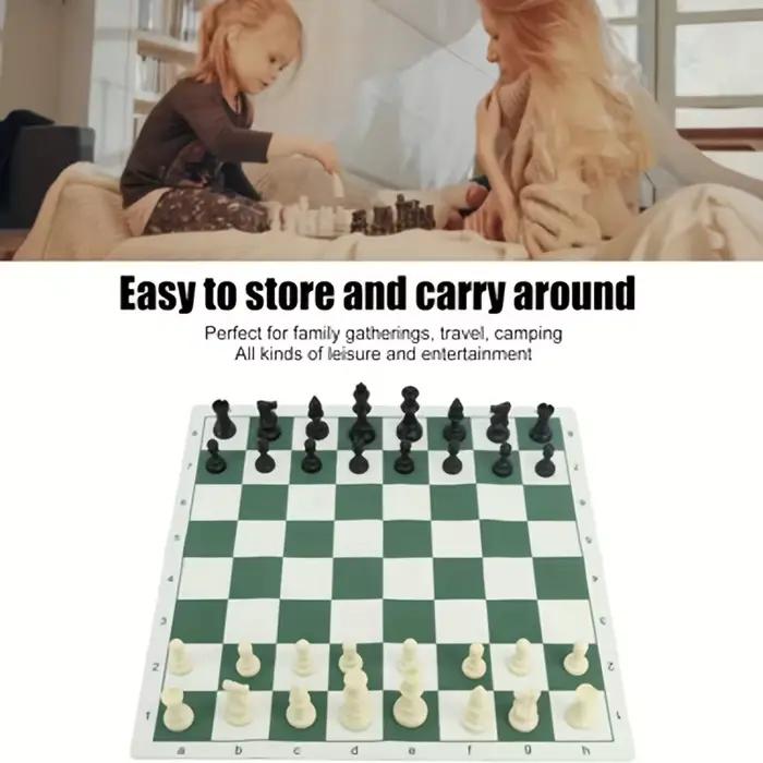 Echiquier Géant 50CM 32 Pieces d'Echecs Taille du Roi 9.5cm Boite de Rangement Occasions Speciales Familiales Amicales