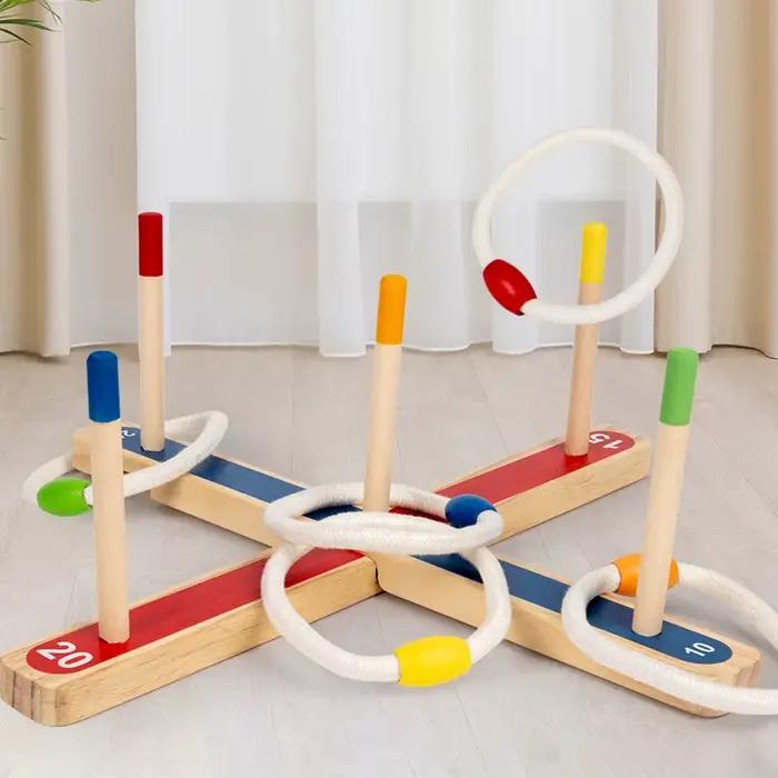Jeu de anneaux en bois - Activité de groupe
