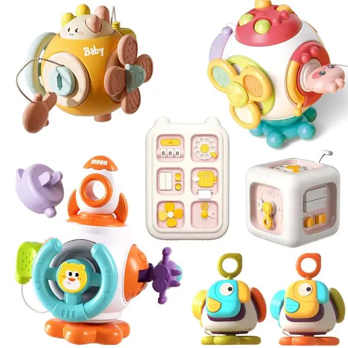 Cube de planche occupée pour bébé, jouets sensoriels Montessori pour tout-petits, activités d'apprentissage éducatives, jouets de voyage, boîte de verrouillage, motricité Fine