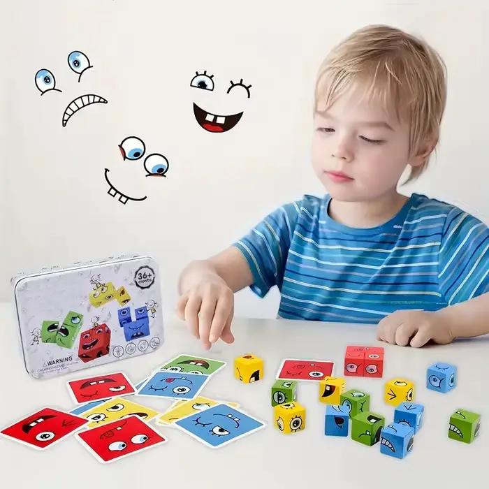 Blocs de construction en bois pour enfants