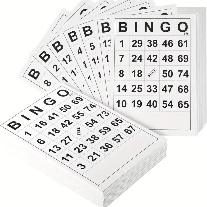 Cartes de jeu en papier pour Bingo
