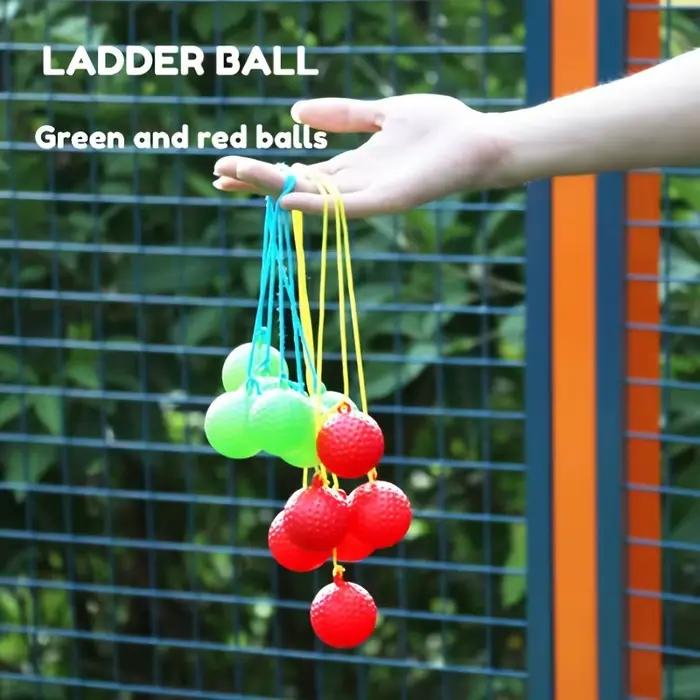 Ensemble de jeu de lancer d'échelle en plein air avec balles