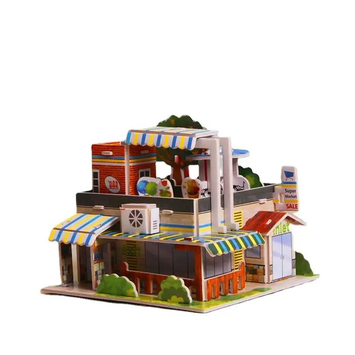 Papier 3D Puzzle bricolage assemblé à la main modèle de construction jouets éducatifs maternelle prix pour enfants cadeaux jouets éducatifs