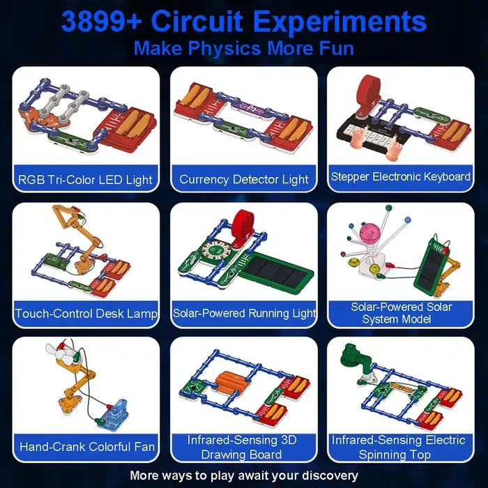 Kits d'expériences scientifiques 2025 : Circuits électroniques pour enfants