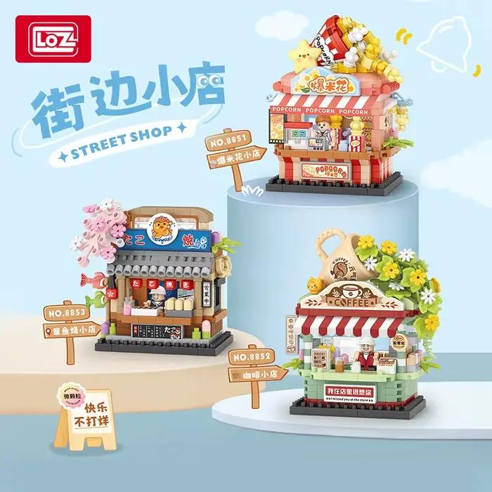 Décennie s de construction de maison, appareil ménager, dessert, vue sur la rue, collation, jouets pour enfants, cadeaux pour garçons et filles, compatibles avec Lego