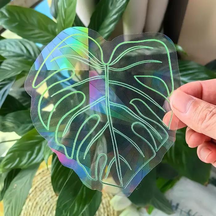 PVC 3D arc-en-ciel capteur de soleil autocollants muraux chat ours vaisseau spatial planète
