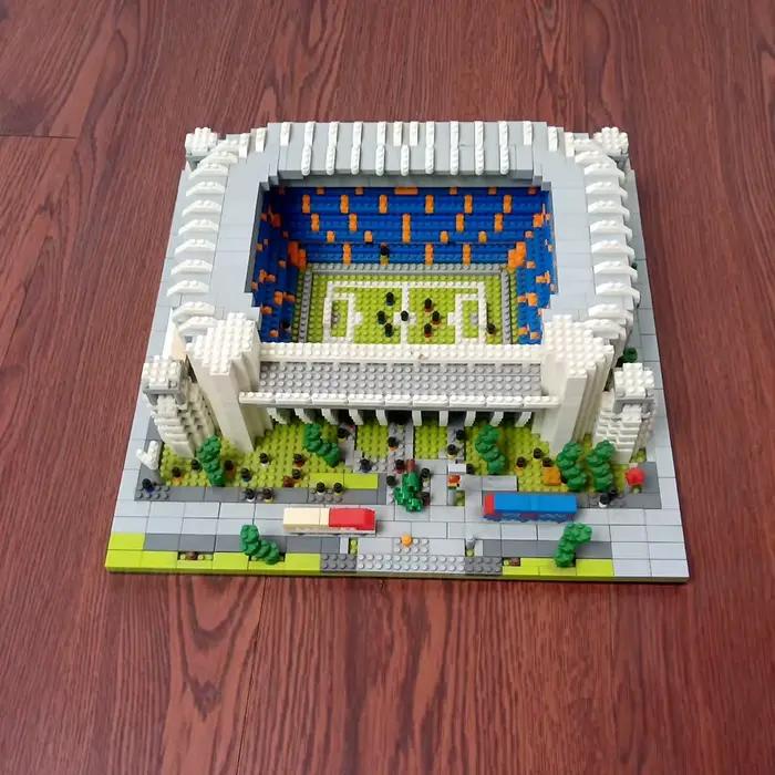 Madri Football stade bricolage blocs de construction ensemble réaliste modèle 3D fan de sport décor à la maison Kit d'assemblage éducatif jouets