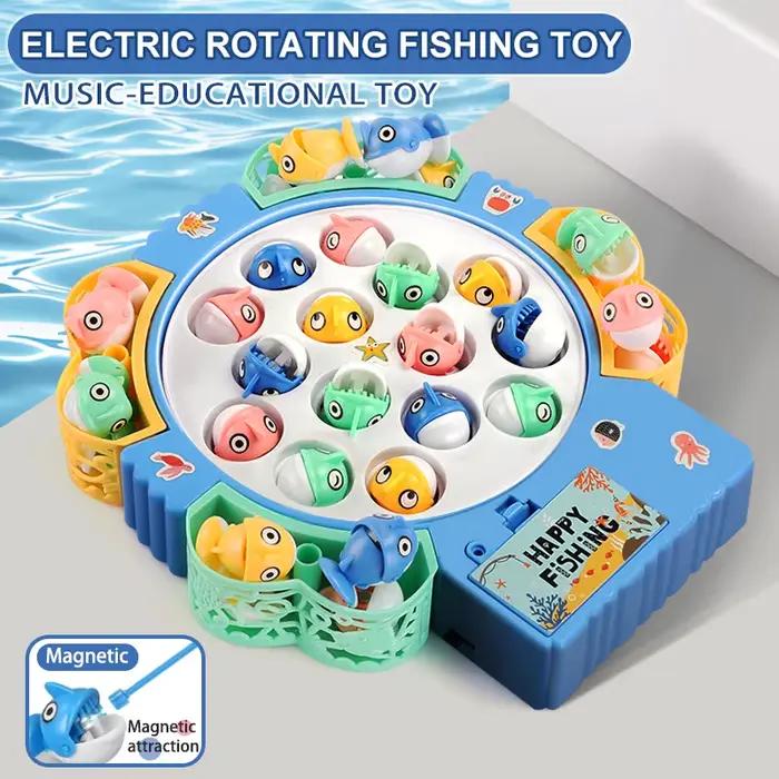 Jeu de pêche musical rotatif