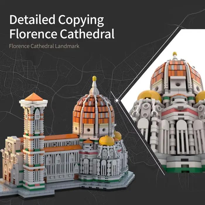 Bloc de construction MOC cathédrale de Florence 1:800