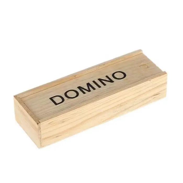 Jeu de dominos en bois 28 pièces cadeau de noël pour enfants et adultes jeu de société éducatif familial occasions spéciales